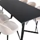 Spisegruppe Venture Home Madde med 6 Valentina Stoler Fløyel