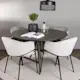Spisegruppe Venture Home Kaseidon Ø100 cm med 4 stk Evelina Stoler