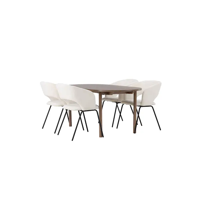 Spisegruppe Venture Home Andy med 4 stk Day Stoler