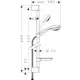 Dusjsett Hansgrohe Crometta Vario 85 65 cm med Såpekopp