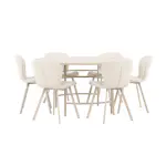 Spisegruppe Venture Home Copenhagen Ø140 cm med 6st Lilja Spisestoler