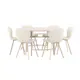 Spisegruppe Venture Home Copenhagen Ø140 cm med 6st Lilja Spisestoler