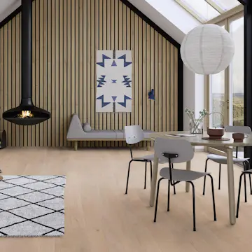 Parkett Boen Eik Fresh White 1-Stav
