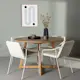 Spisegruppe Venture Home Yakidon Ø120 cm med 4 stk Tvist Stoler