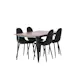 Spisegruppe Venture Home Tempe 140 cm med 4 Polar Stoler