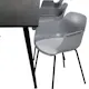 Spisegruppe Venture Home Dipp med 6 Comfort Plastic Stoler