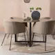 Spisegruppe Venture Home Durango Ø 120 cm med 4 Berit Stoler