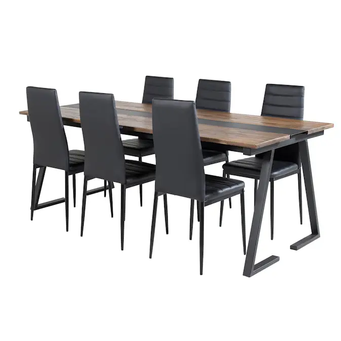 Spisegruppe Venture Home Jane med 6 Sly Stoler