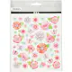 Klistremerker Creativ Company Vårblomster Glitter 15X16,5 cm