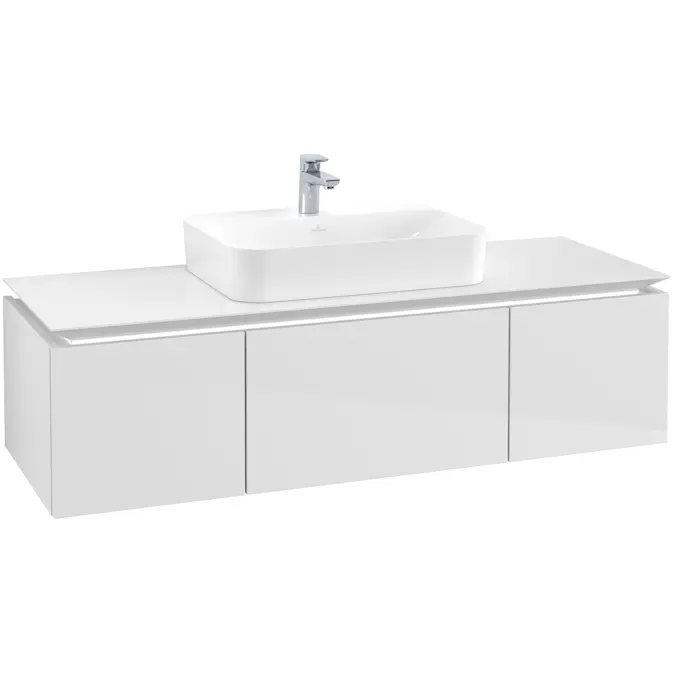 Tvättställsskåp Villeroy & Boch Legato Kompakt med 3 Lådor för Ytmonterat Tvättställ från Finion & Memento