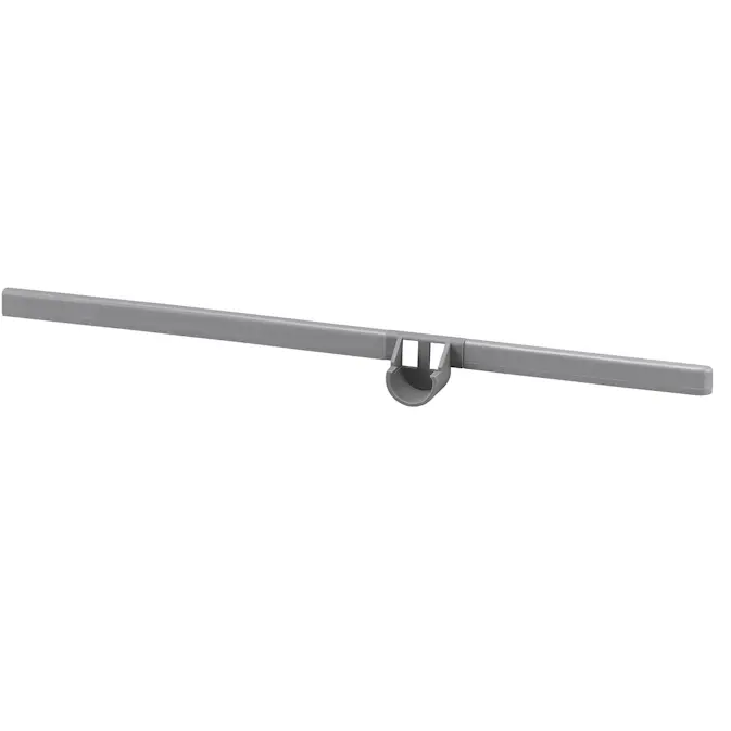 Knektdekklist Elfa med Holder for Garderobestang