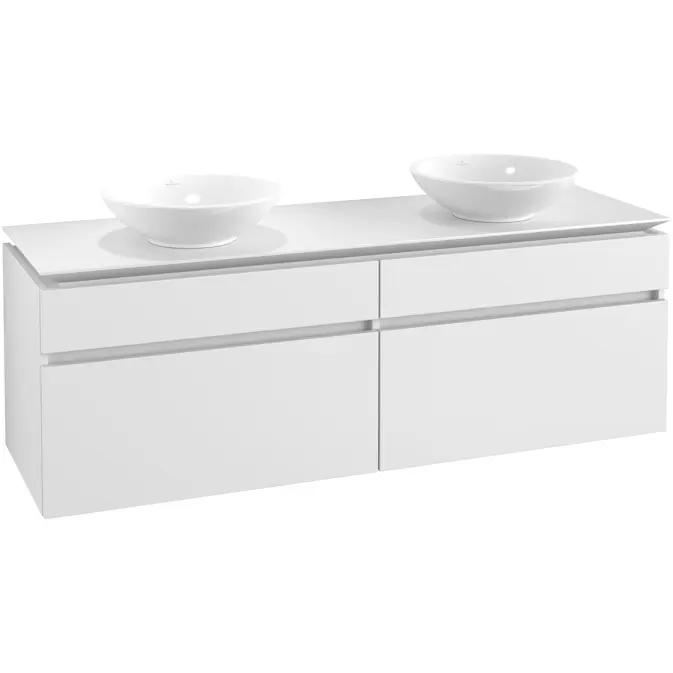 Tvättställsskåp Villeroy & Boch Legato 1600 med 4 Lådor för Två Ytmonterade Tvättställ från Övriga V&B Serier