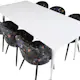 Spisegruppe Venture Home Pobbie med 6 Valentina Stoler Polyester