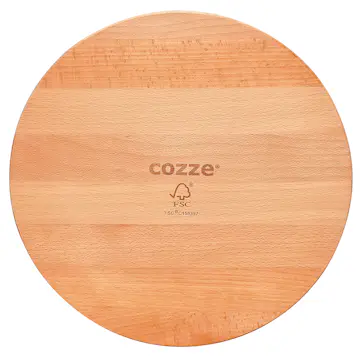 Skjærefjøl Cozze i Bøk til Pizza Ø350x15 mm