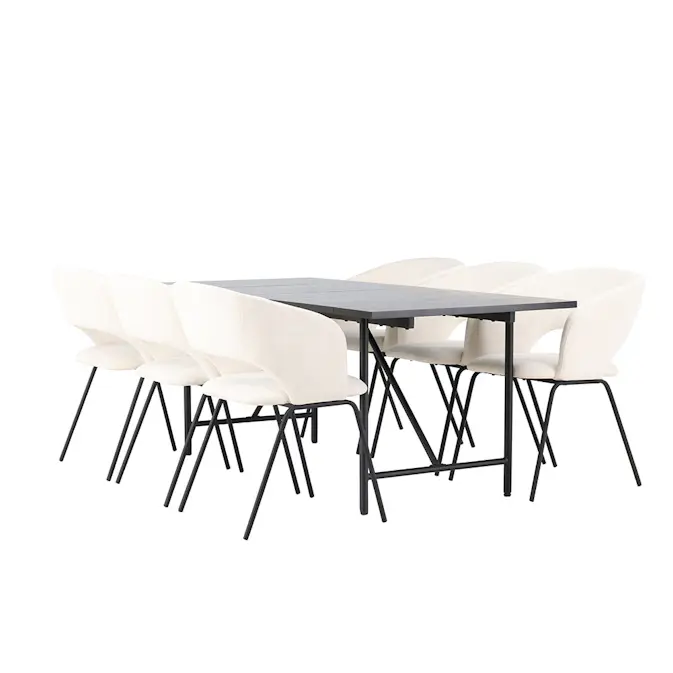 Spisegruppe Venture Home Astrid med 6 Day Stoler