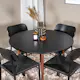 Spisegruppe Venture Home Plaza med 4stk Polly Stoler