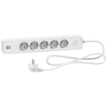 Grenuttak Schneider Electric Unica 5-Veis USB