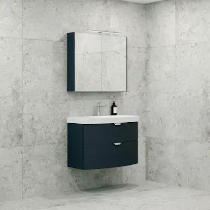 Möbelpaket Macro Design Heart Tvättställsskåp med Spegelskåp