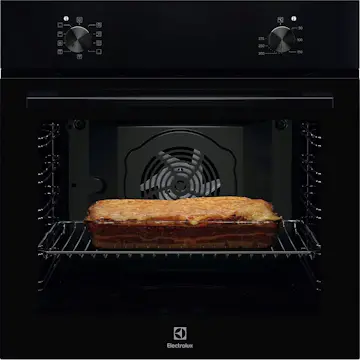 Innbyggingsovn Electrolux EOB105K Sort med Varmluft og AquaClean