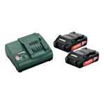 Batterisett Metabo 2X2,0 AH + SC 30 Lader
