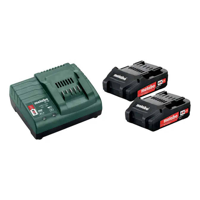 Batterisett Metabo 2X2,0 AH + SC 30 Lader