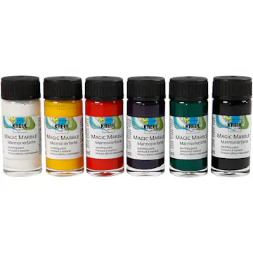 Marmoreringfarge Creativ Company Magisk Standardfarger 6x20 ml/1 Pk