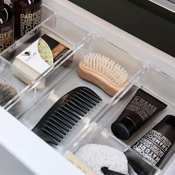 Skuffeinndeler Korsbakken Plexiglass Sett for Benkeskap