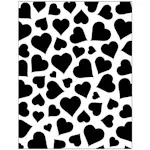 Psregesjablong Creativ Company Hjerter Str 11x14 cm 1 stk