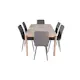 Spisegruppe Venture Home Shy med 6 Walerina Stoler Mikrofiber