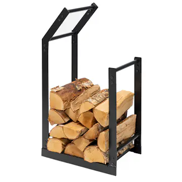 Vedstativ Skotte Garden Metall Sort