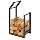 Vedstativ Skotte Garden Metall Sort
