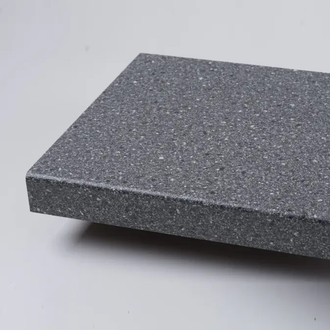 Benkeplate Fibo Laminat 125 Granite Black