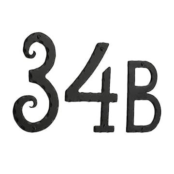 Husnummer Beslagsboden Svart Smijern