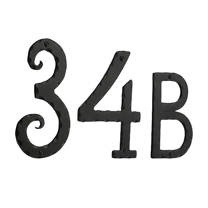 Husnummer Beslagsboden Svart Smijern