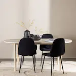 Spisegruppe Venture Home Andy 180 med 4 stk Polar Stoler Teddy