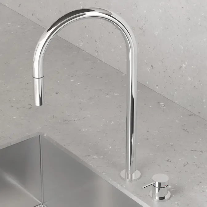 Kjøkkenbatteri Scandtap Steel Harmonized K2P