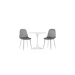Spisegruppe Venture Home Hamden Ø80 cm med 2 stk Eva Stoler