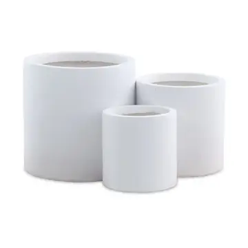 Krukke Lyfco Rund og Høy Hvit 3-pk