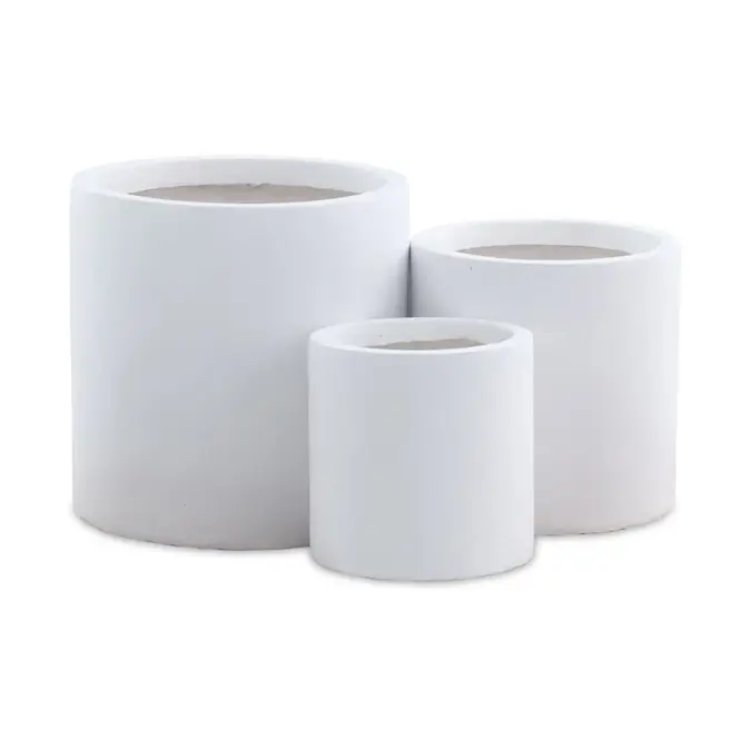 Krukke Lyfco Rund og Høy Hvit 3-pk