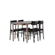 Spisegruppe Venture Home Andy med 4 Montros Stoler