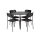 Spisegruppe Venture Home Plaza med 4stk Polly Stoler