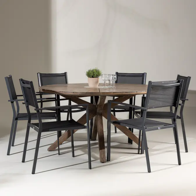 Hagegruppe Venture Home Rosario med 6 Copacabana Stoler
