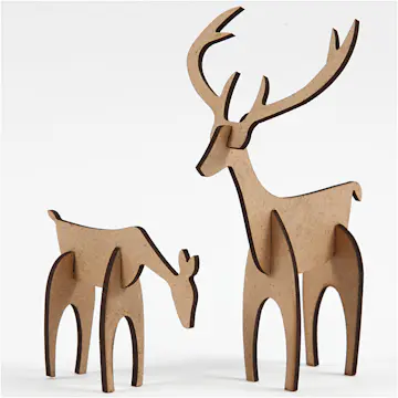 Figurer Creativ Company Hjorter 1 Sett