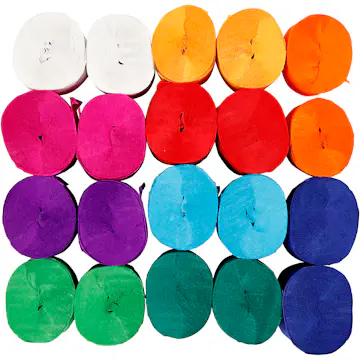 Kreppapir Creativ Company Ass Farger 20 m 20 Rl/1 Pk