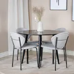 Spisegruppe Venture Home Plaza med 4stk Vault Stoler