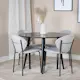 Spisegruppe Venture Home Plaza med 4stk Vault Stoler