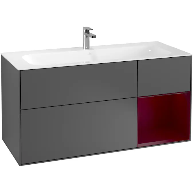Tvättställsskåp Villeroy & Boch Finion med 3 Lådor och Hylla för Inbyggt Tvättställ