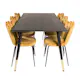 Spisegruppe furniture/fashion Disa med 6 Limhamn Light Stoler