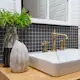 Klinker Arredo Fojs Collection Svart Mosaic Matt 3x3 cm