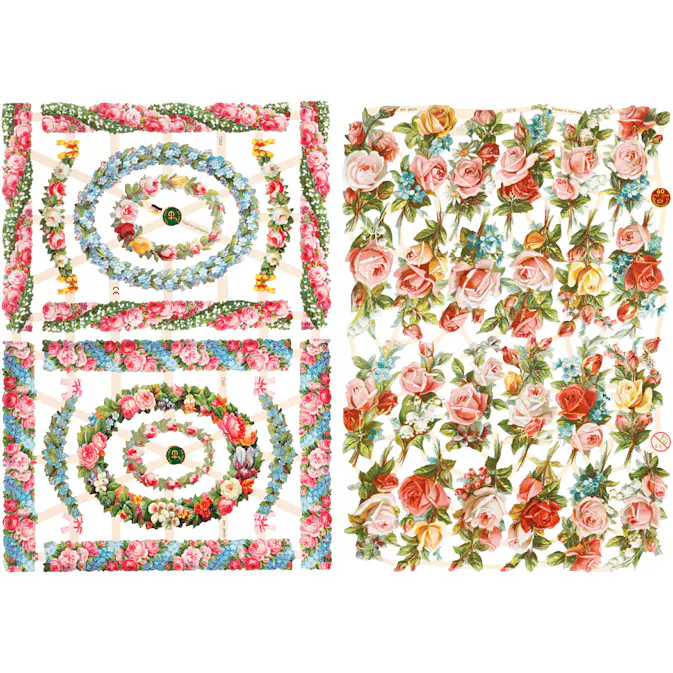 Glansbilder Creativ Company Småblomster 165x235 cm 2 Ark/1 Pk